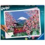 CreArt pictura pe numere pentru adulti flori de cires japonez